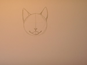 как нарисовать кошку карандашом