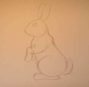 как нарисовать зайца