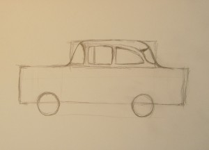 как рисовать автомобиль