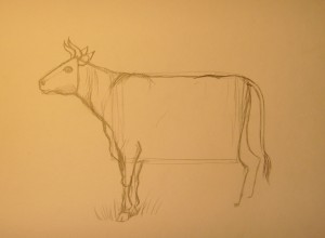 рисунок коровы