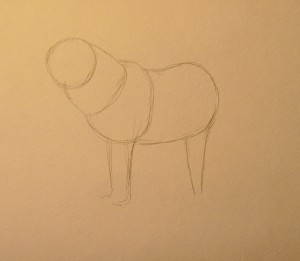 как нарисовать волка карандашом