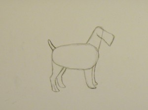 как нарисовать собаку