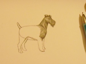 как нарисовать собаку