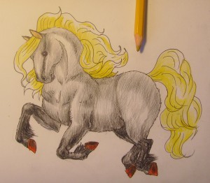 как нарисовать лошадь карандашом