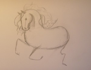 как рисовать лошадь