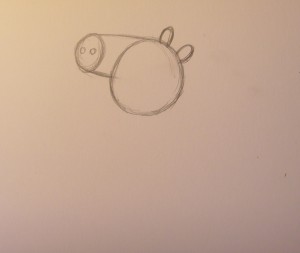 как нарисовать свинку пеппу карандашом поэтапно
