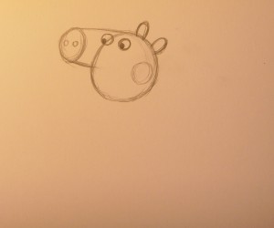 как нарисовать свинку пеппу
