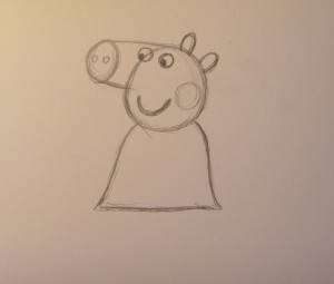 как нарисовать свинку пеппу поэтапно