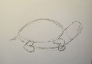 как нарисовать черепаху поэтапно