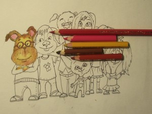 как нарисовать барбоскиных карандашом поэтапно