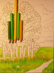 как нарисовать осенний пейзаж карандашом