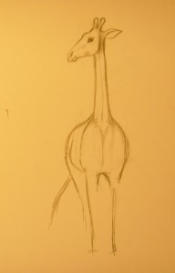 как рисовать жирафа