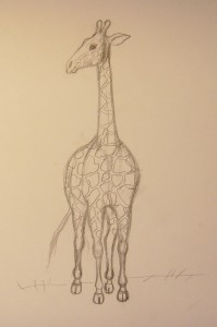 нарисовать жирафа поэтапно