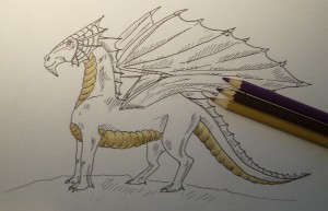 как нарисовать дракона карандашом