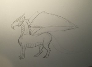 как нарисовать дракона карандашом поэтапно