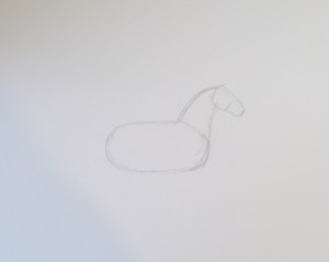 как нарисовать коня карандашом