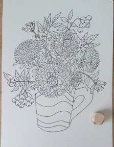 как нарисовать букет цветов