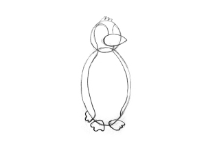 как нарисовать пингвина карандашом поэтапно