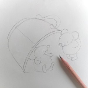 как нарисовать мышку карандашом поэтапно