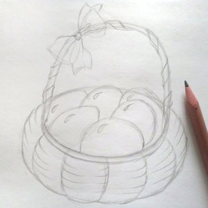 как нарисовать пасхальное яйцо карандашом поэтапно