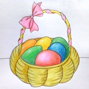 как нарисовать пасхальное яйцо