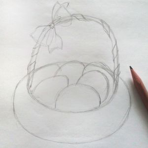 пасхальное яйцо нарисовать карандашом