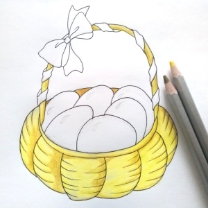 рисунок пасхальное яйцо